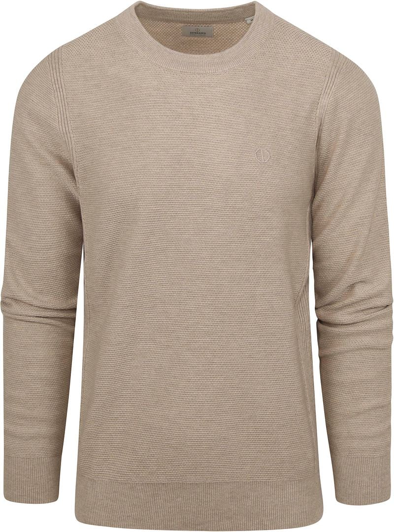 Dstrezzed Pullover Beige Melange - Größe S günstig online kaufen