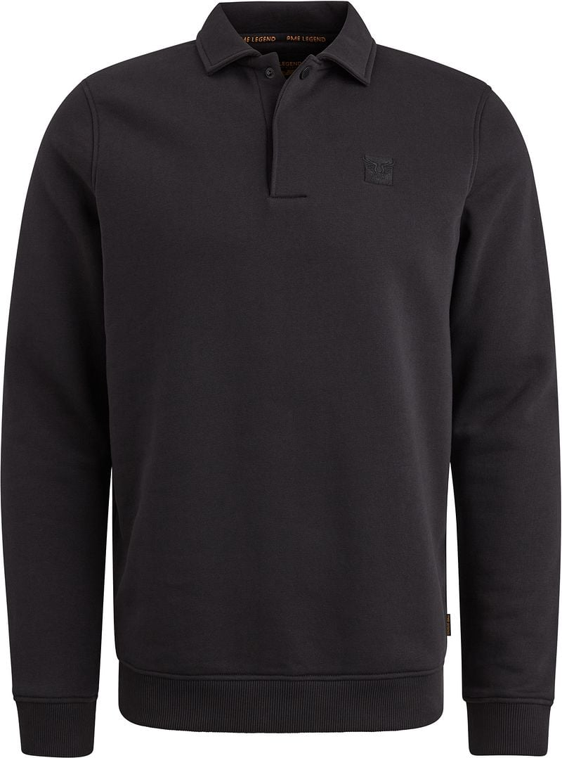 PME Legend Polo Sweatshirt Schwarz - Größe M günstig online kaufen