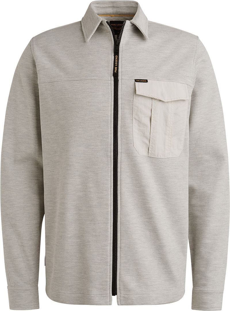 PME Legend Hemdjacke Jersey Waffle Grau - Größe XL günstig online kaufen