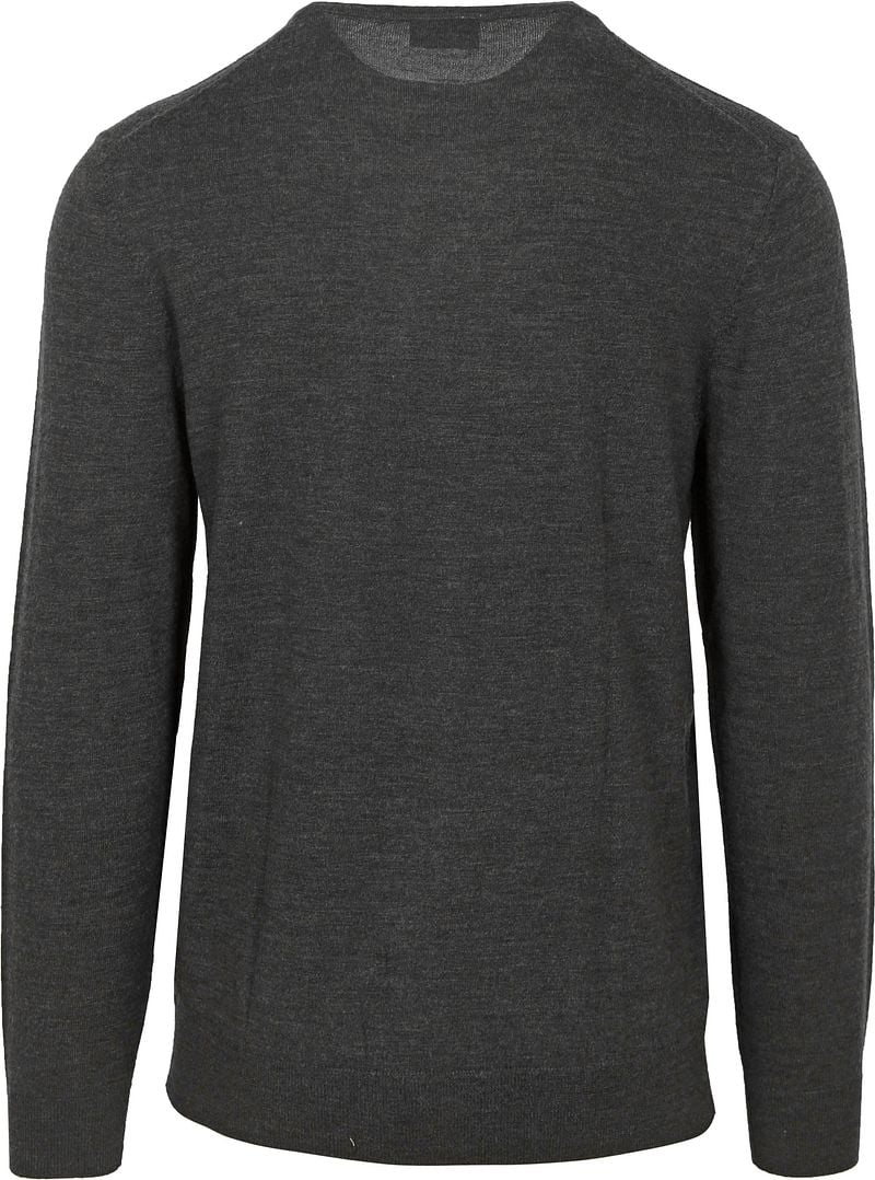 Profuomo Pullover V-Neck Merinowolle Anthrazit - Größe M günstig online kaufen