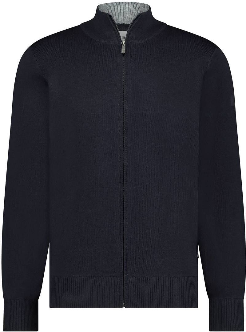 State of Art Vest Wol Blend Navy