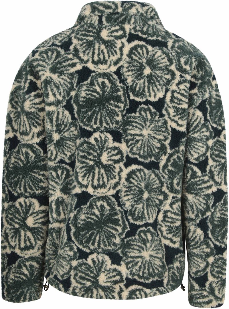 Scotch and Soda Polar Fleece Half Zip Pullover Donkergroen