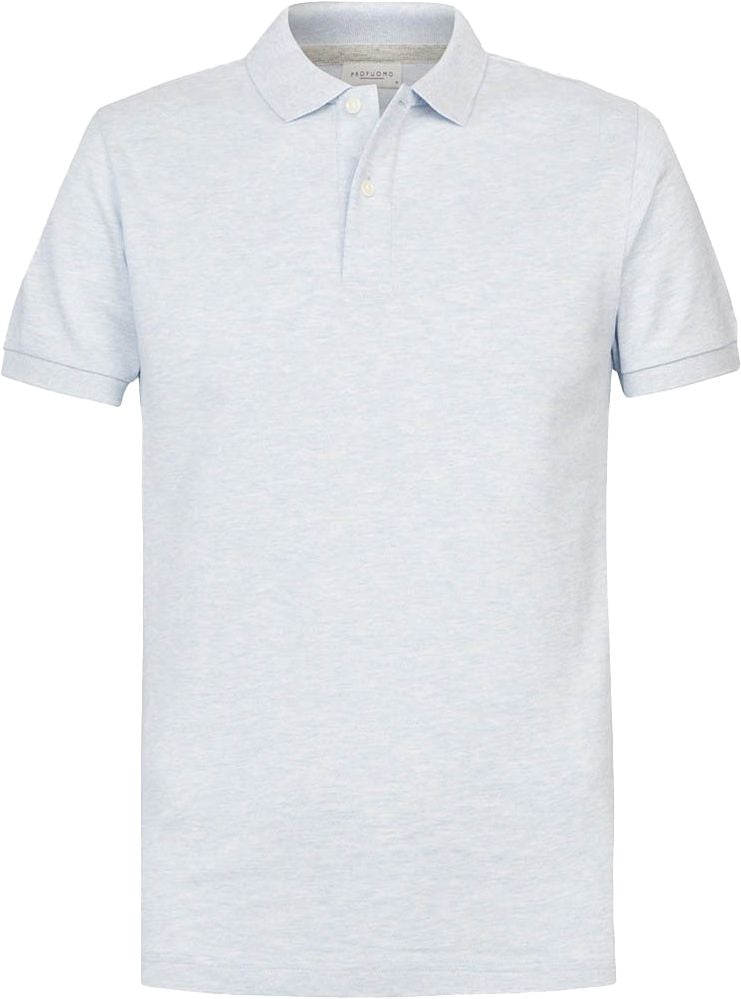 Profuomo Piqué Poloshirt Lichtblauw