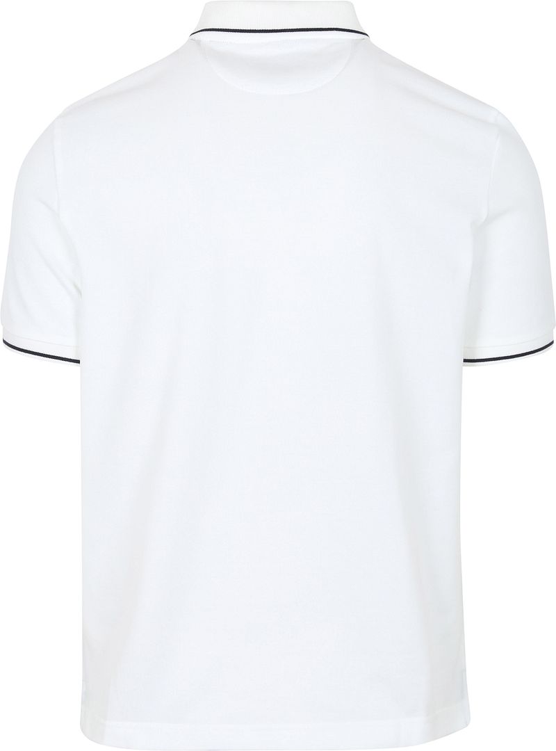 Gant Tipping Piqué Poloshirt Wit