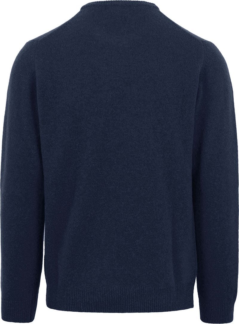 Suitable Lamswol Trui Ronde Hals Navy