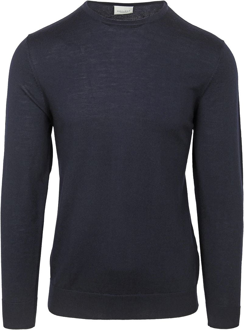 Profuomo Pullover Merinowol Navy