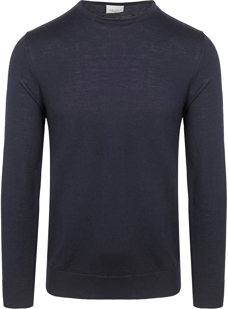 PROFUOMO Heren Truien & Vesten Pullover Crewneck Donkerblauw