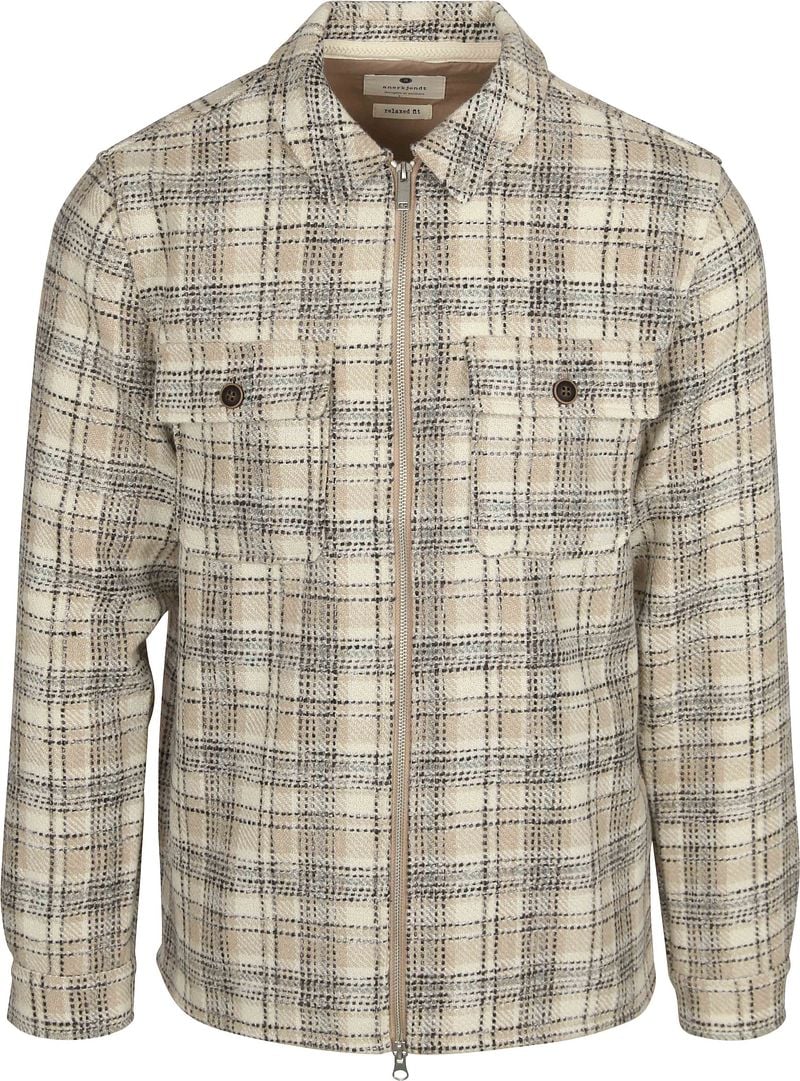 Anerkjendt  Overshirt Hanky Wolmix Beige
