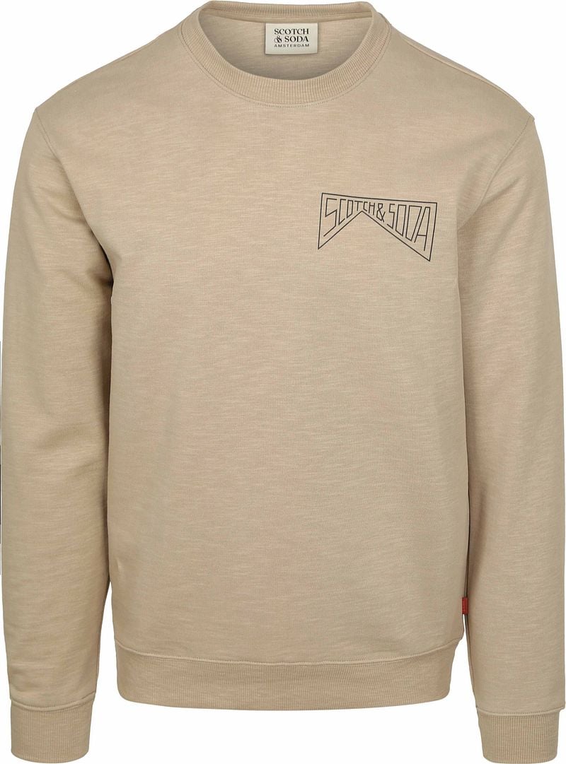 Scotch and Soda Pullover Logo Beige - Größe XXL günstig online kaufen