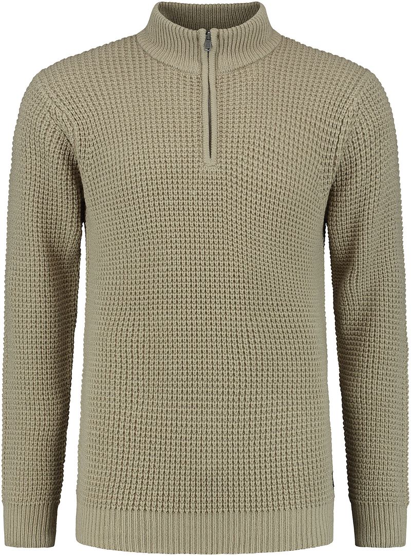 Dstrezzed Pull Demi-Zip Beige taille M