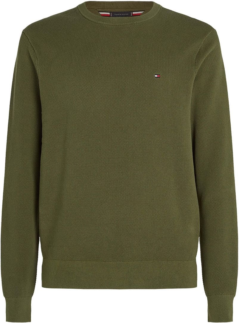 Tommy Hilfiger Sweater Essential Structure Olijfgroen