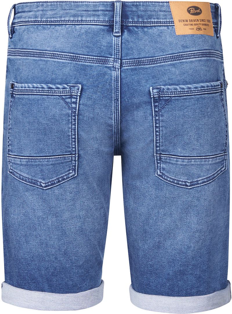 Petrol Denim Short Jackson Blauw