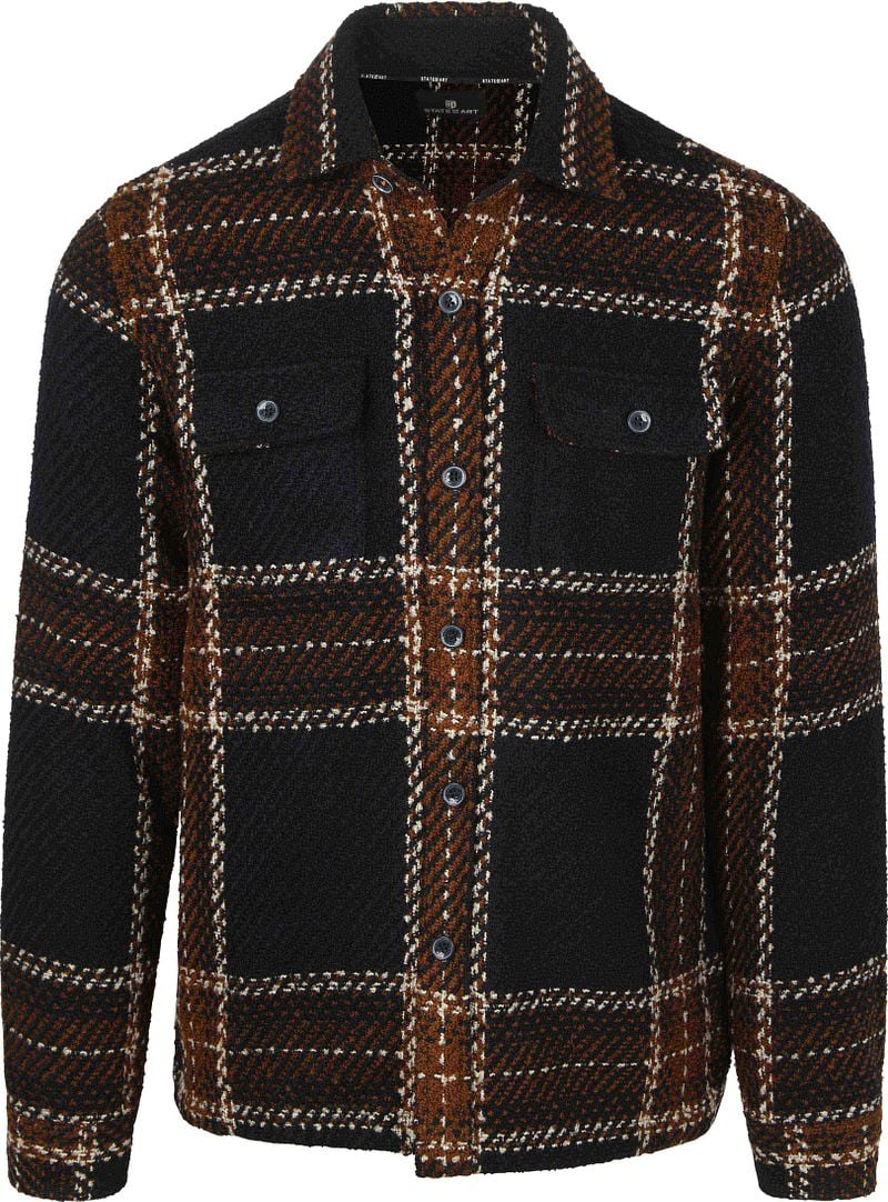 State Of Art Hemdjacke Karos Navy - Größe 3XL günstig online kaufen