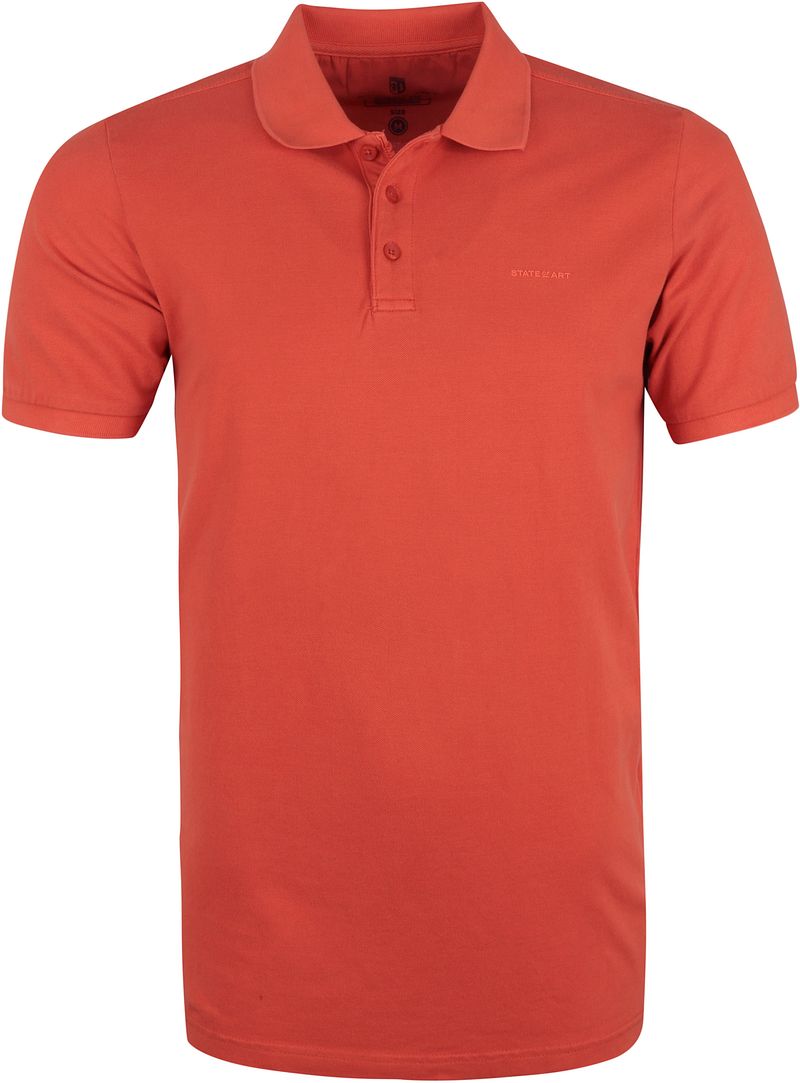 State Of Art Polo Piqué Corail Rouge taille M