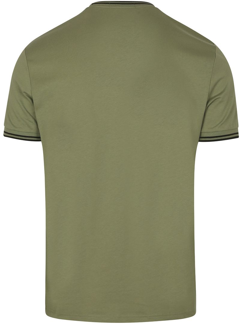 Fred Perry M1588 Twin Tipped T-shirt Groen