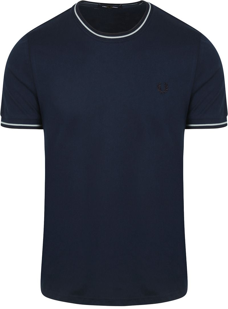 Fred Perry M1588 Twin Tipped T Shirt marine - Größe L günstig online kaufen