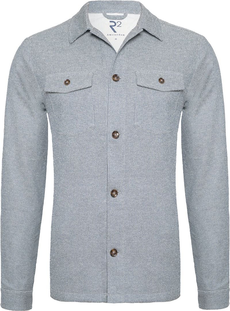 R2 Amsterdam R2 Overshirt Blauw