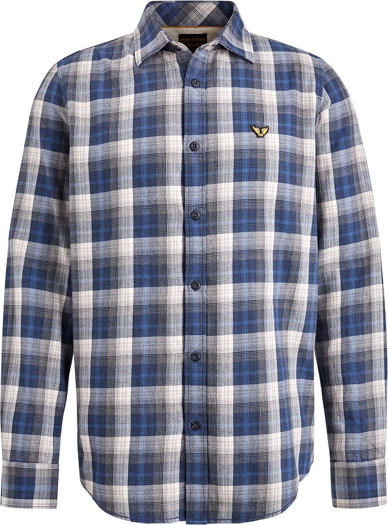 PME Legend Overhemd Ruiten Blauw