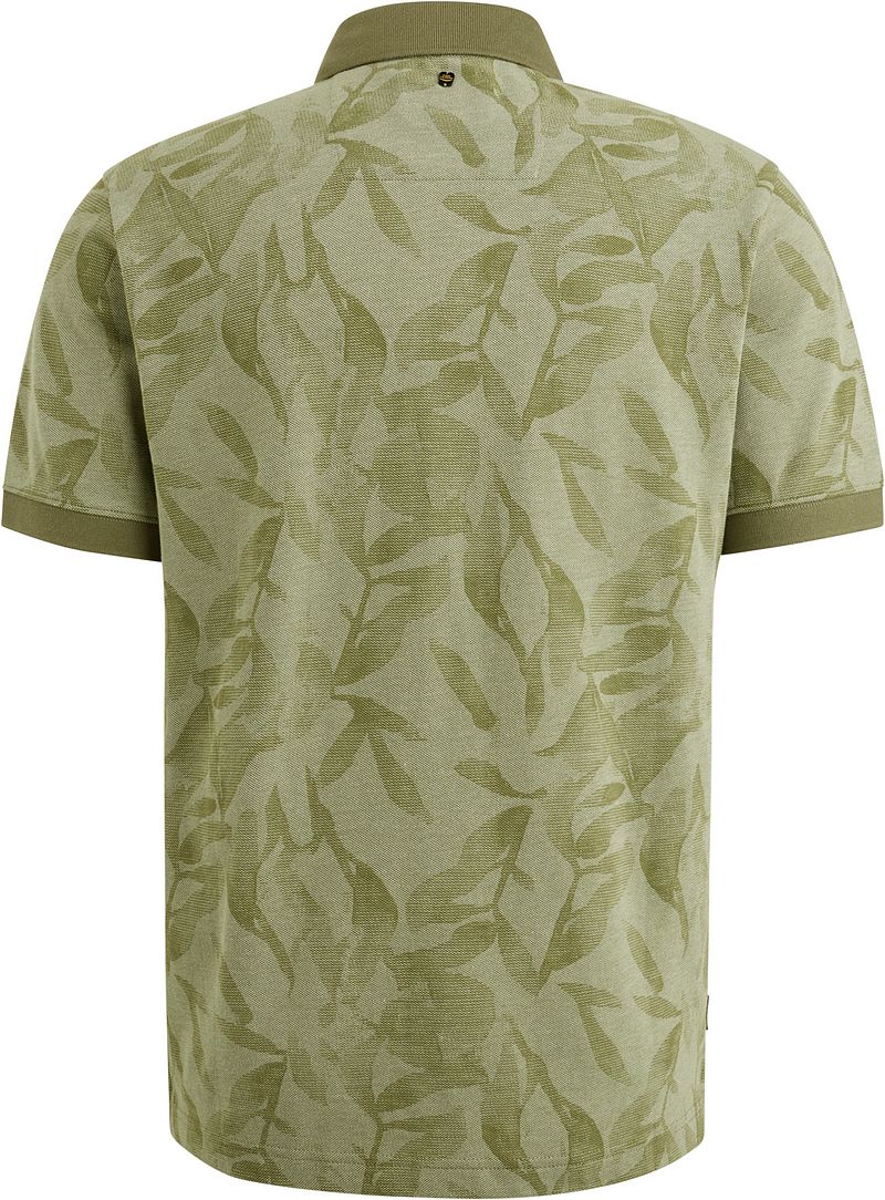 PME Legend Poloshirt Piqué Print Groen