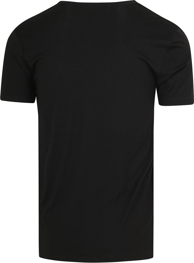 Mey V-Ausschnitt Dry Cotton T-Shirt Schwarz - Größe 3XL günstig online kaufen