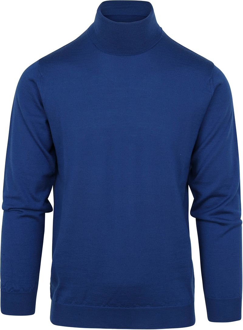 Suitable Mérinos Col Roulé Moyen Bleu taille M