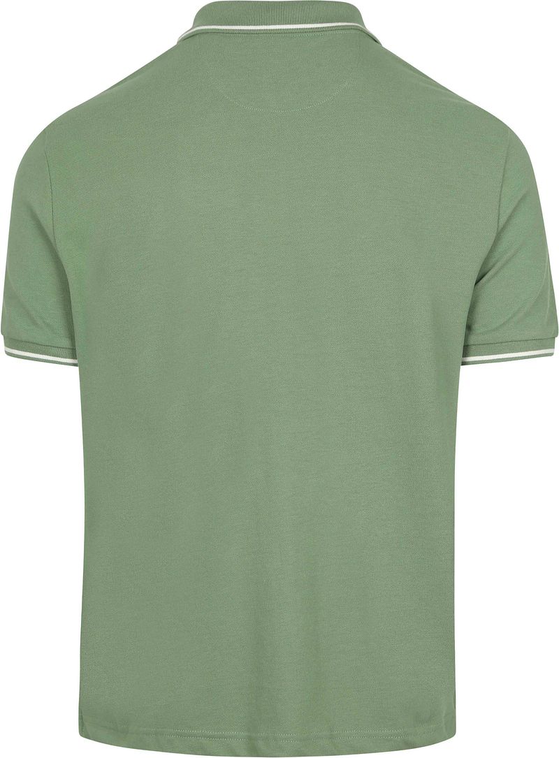 Gant Tipping Piqué Poloshirt Groen