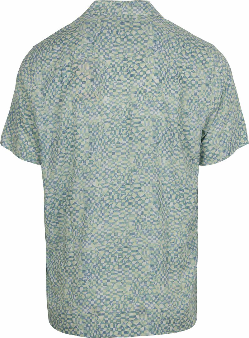 Scotch and Soda Shortsleeve Overhemd Print Lichtgroen
