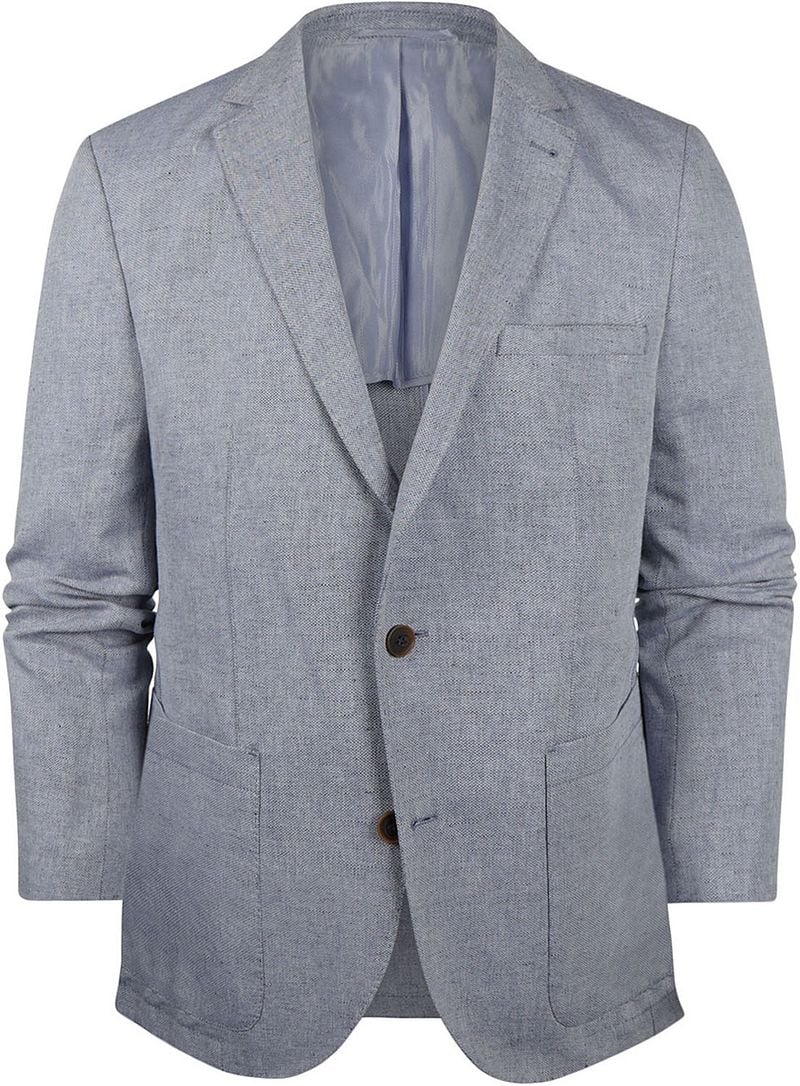 Steppin' Out Blazer Leinen Medium Blau - Größe 50 günstig online kaufen