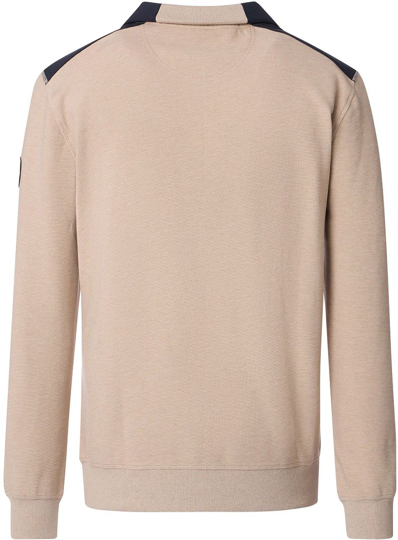 Casa Moda Half Zip Sweat Beige