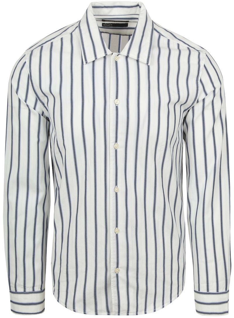 Marc O'Polo Overhemd Streep Blauw