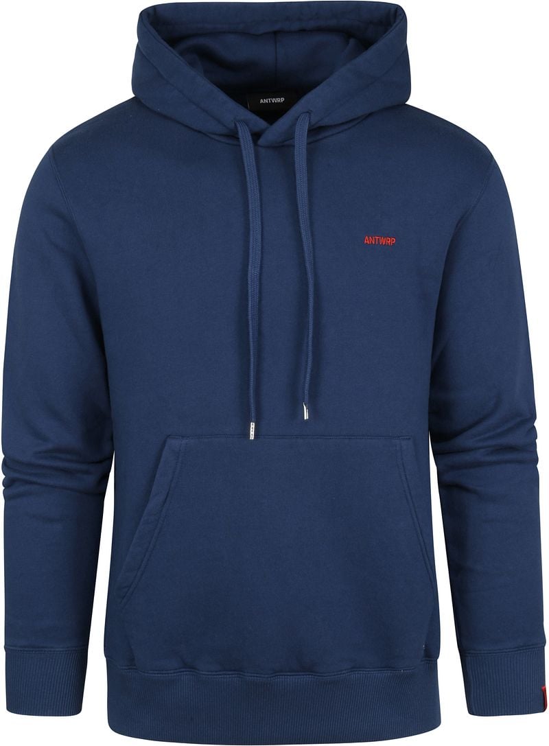 ANTWRP Hoodie Logo Foncé Bleu Bleu foncé taille M