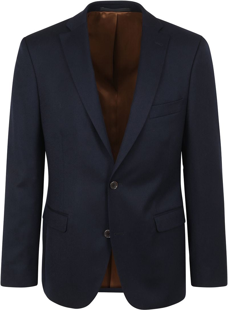 Suitable Prestige Colbert Marzotto Wol Navy