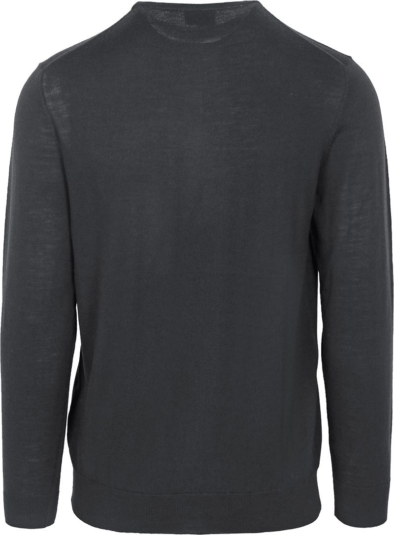 Profuomo Pullover Merinowol Antraciet