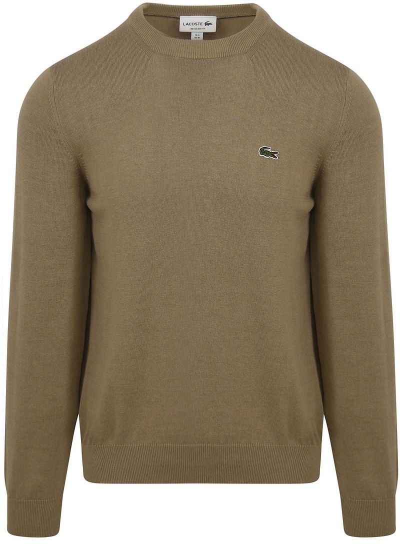 Lacoste Pullover Grün Beige - Größe XXL günstig online kaufen