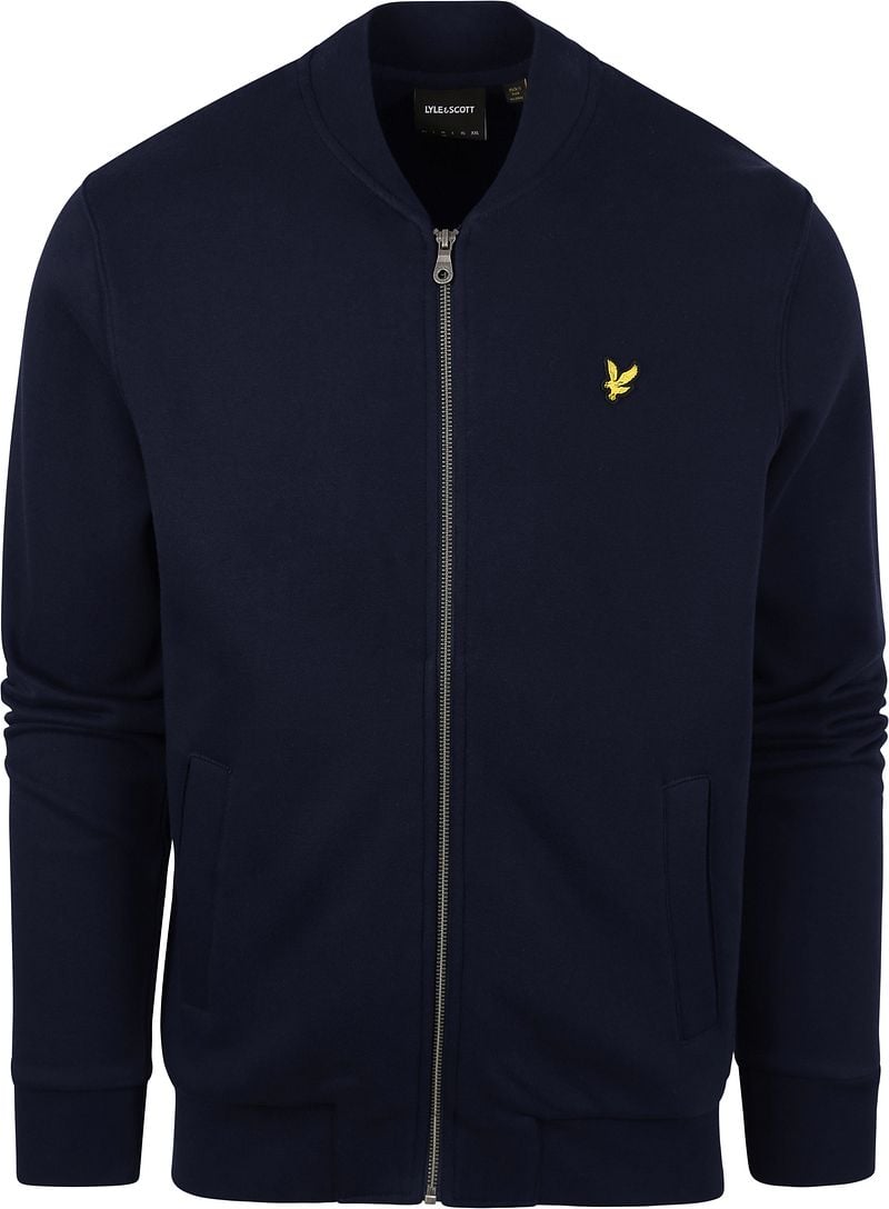 Lyle and Scott Sweaterjacke Dunkelblau - Größe L günstig online kaufen