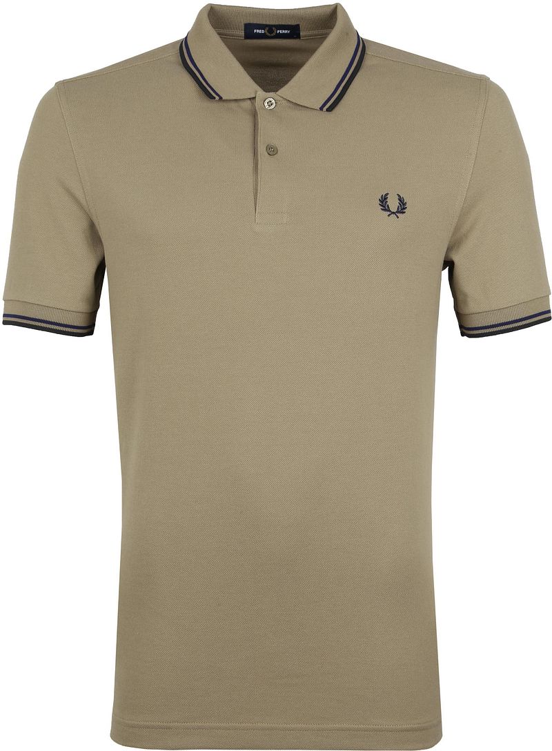 Fred Perry Polo Shirt Twin Tipped M3600 Hell Braun - Größe L günstig online kaufen