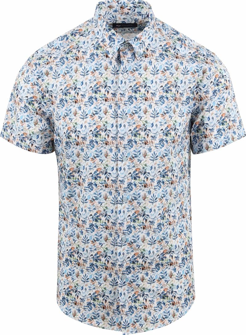 Suitable Short Sleeve Hemd Blumenmuster Blau - Größe XXL günstig online kaufen