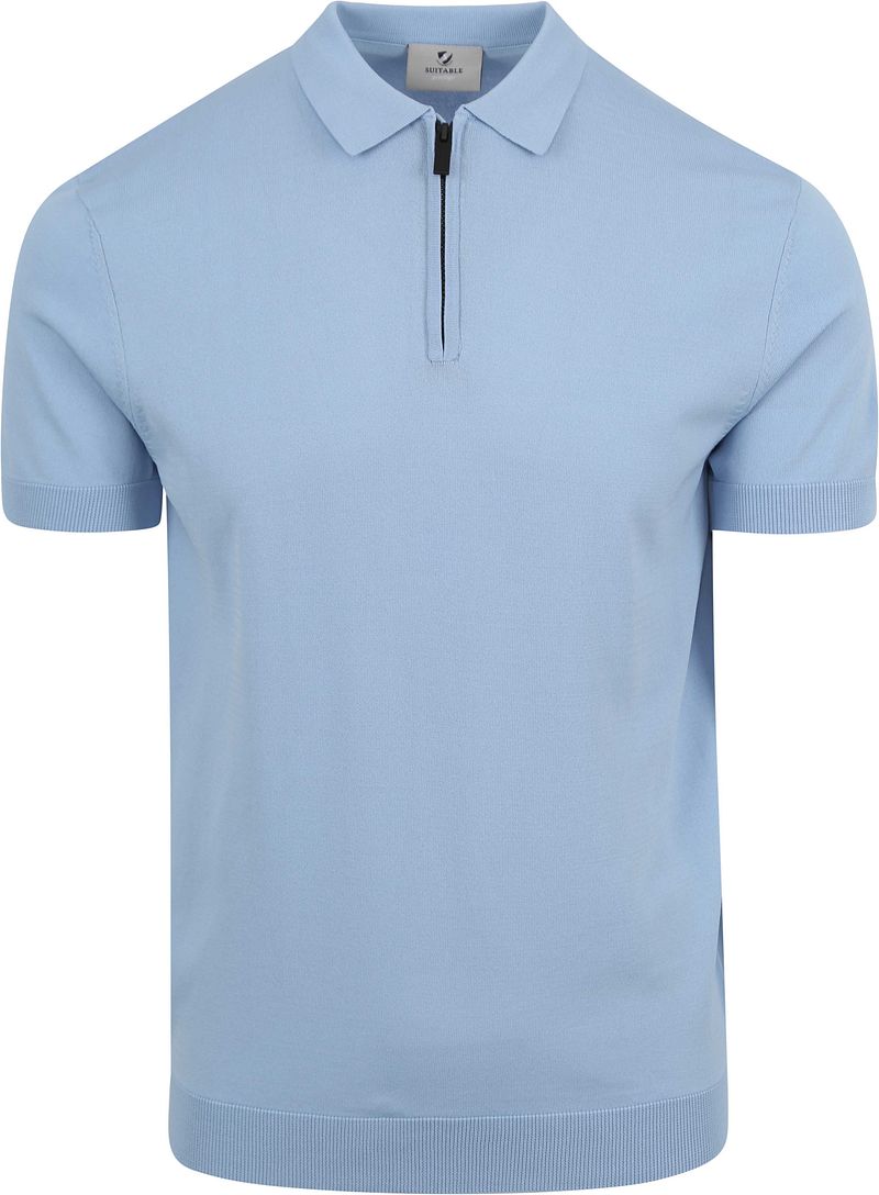 Suitable Cool Dry Knit Poloshirt Hellblau - Größe XXL günstig online kaufen