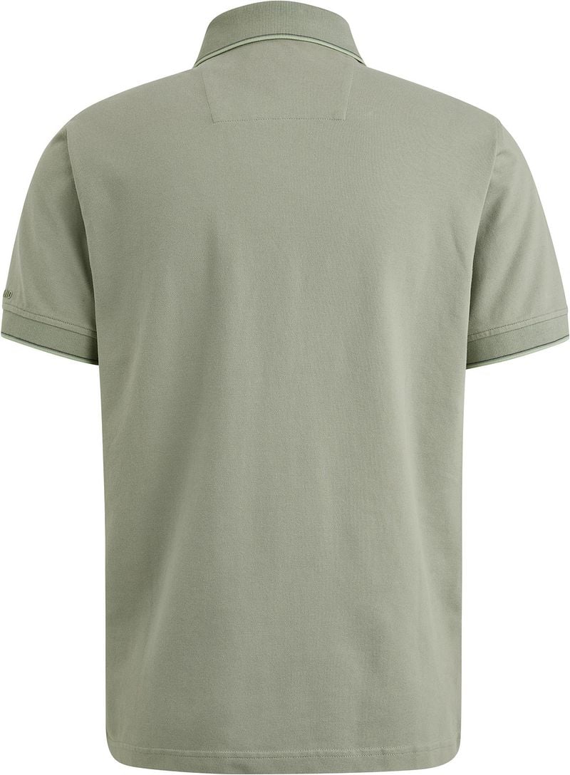 PME Legend Poloshirt Piqué Logo Grijs Groen