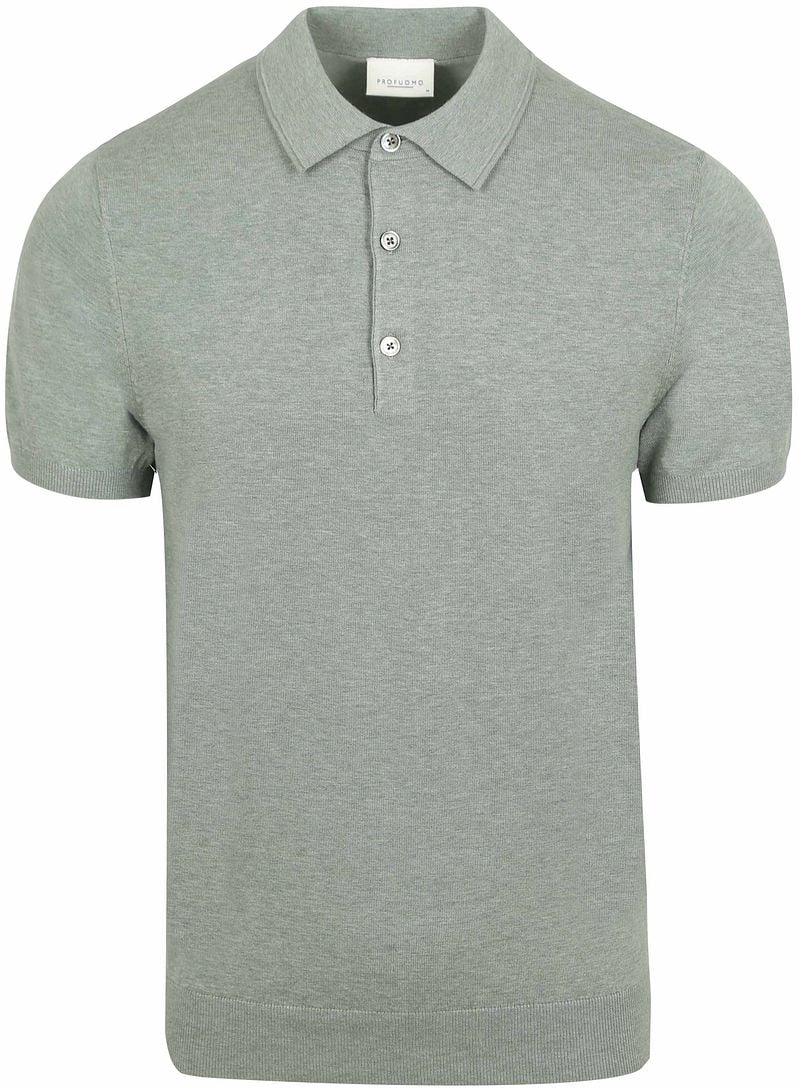 PROFUOMO Heren Polo's & T-shirts Polo Short Sleeve Groen