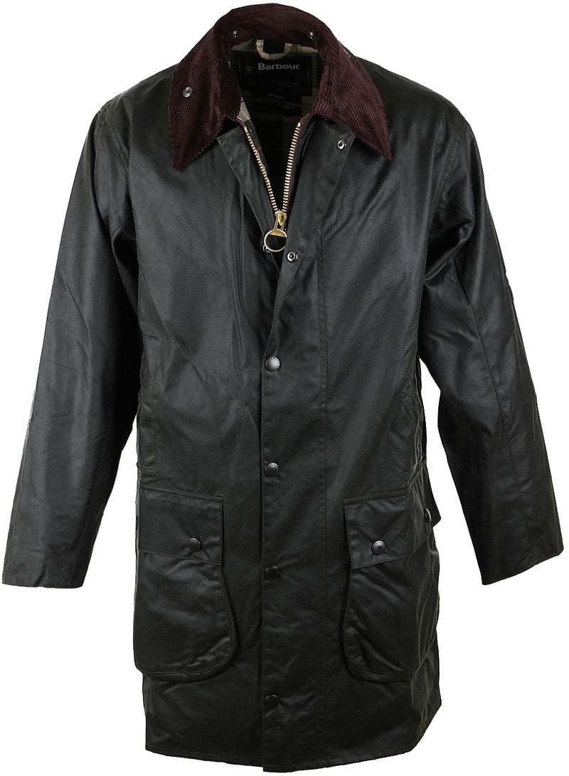 Barbour Border Wax Jas Groen