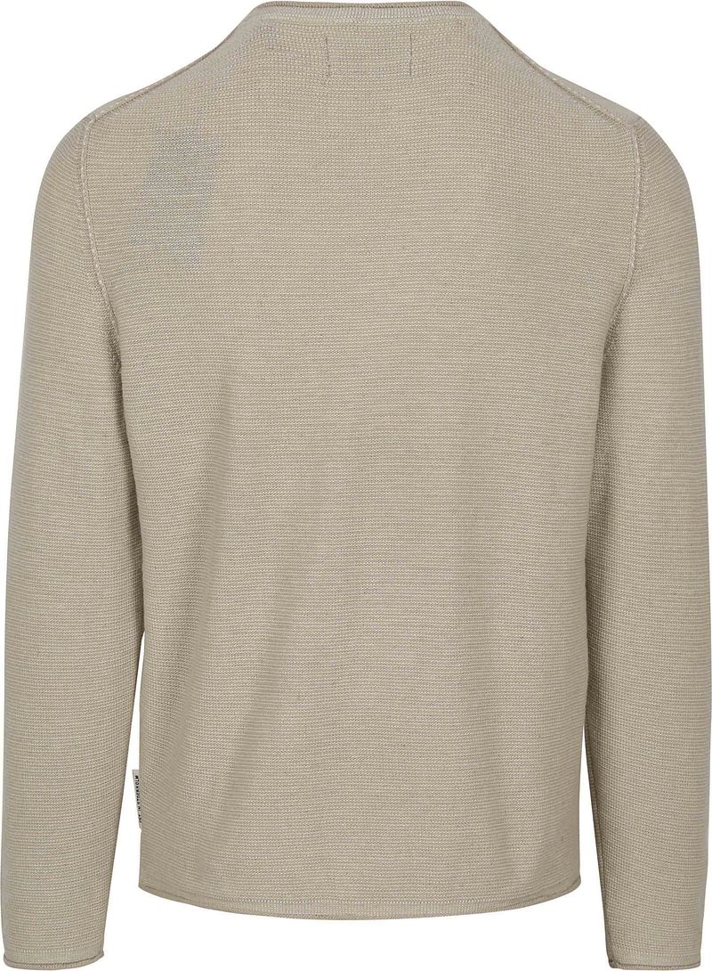 Marc O'Polo Pullover Crewneck Cotton Linen Gray Silk