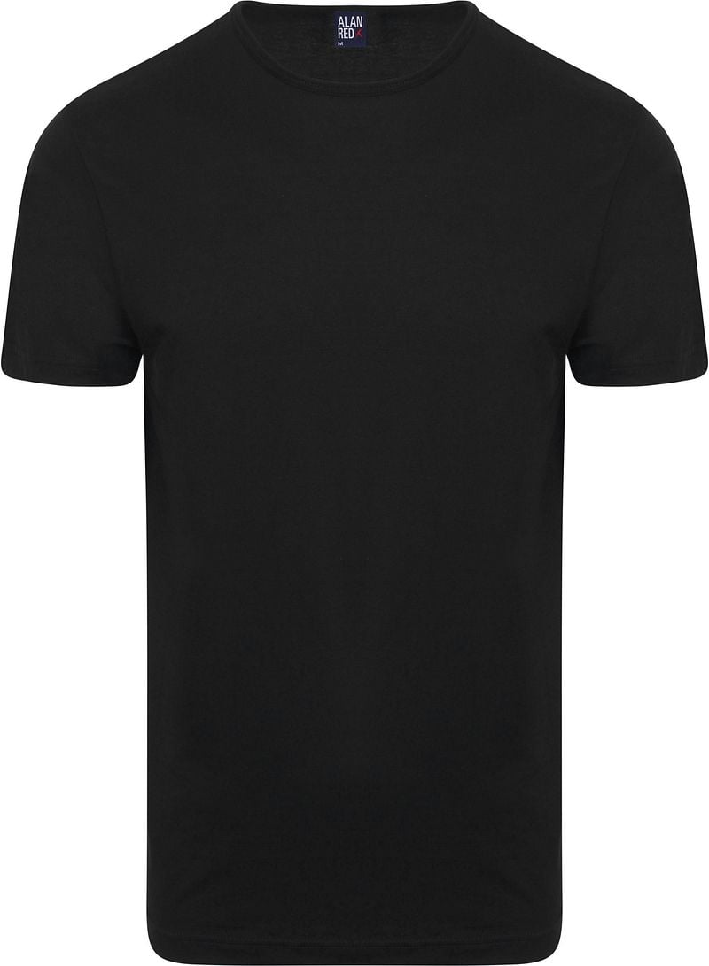 Alan Red Derby O-Ausschnitt T-Shirt Black (2er-Pack) - Größe M günstig online kaufen