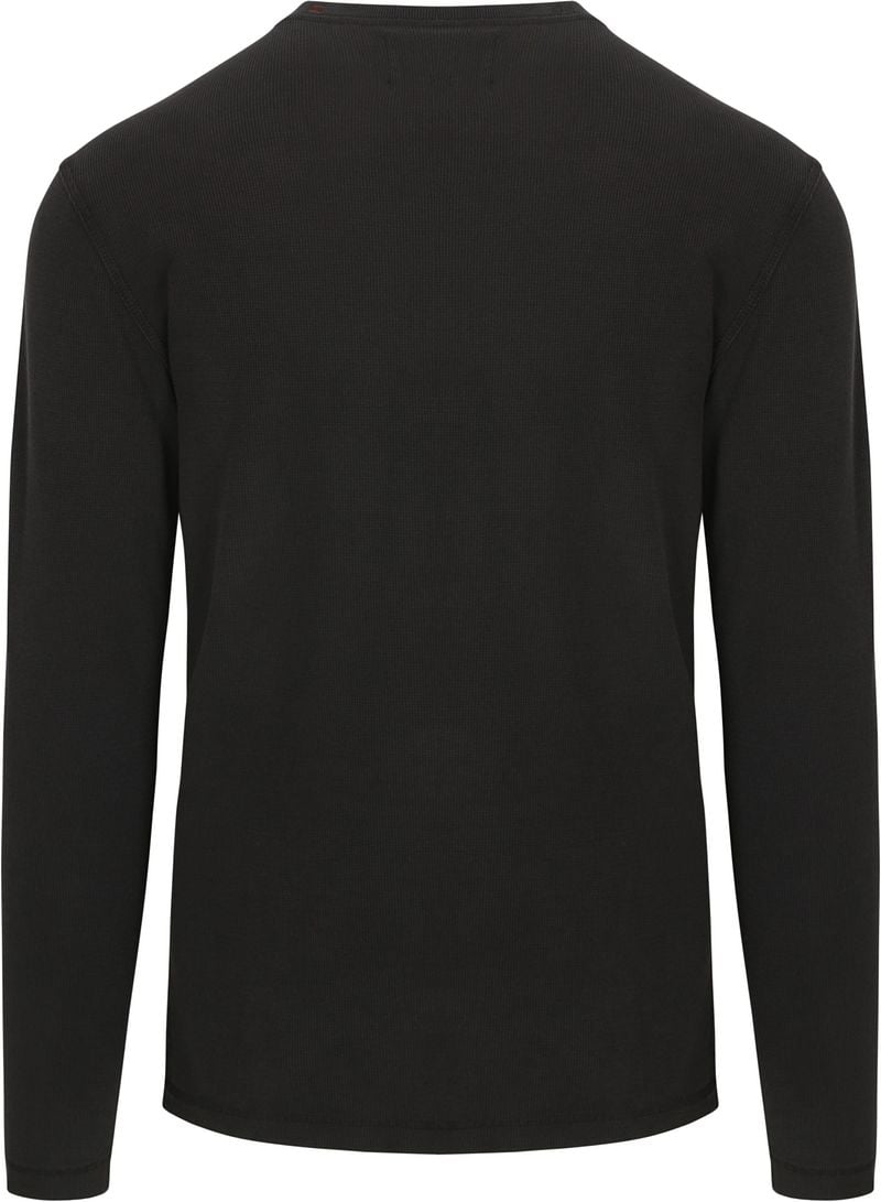 Superdry Pullover Henley Waffle Washed Anthrazit - Größe L günstig online kaufen