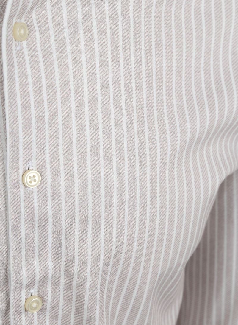 DESOTO Hemd Kent Streifen Beige - Größe XL günstig online kaufen