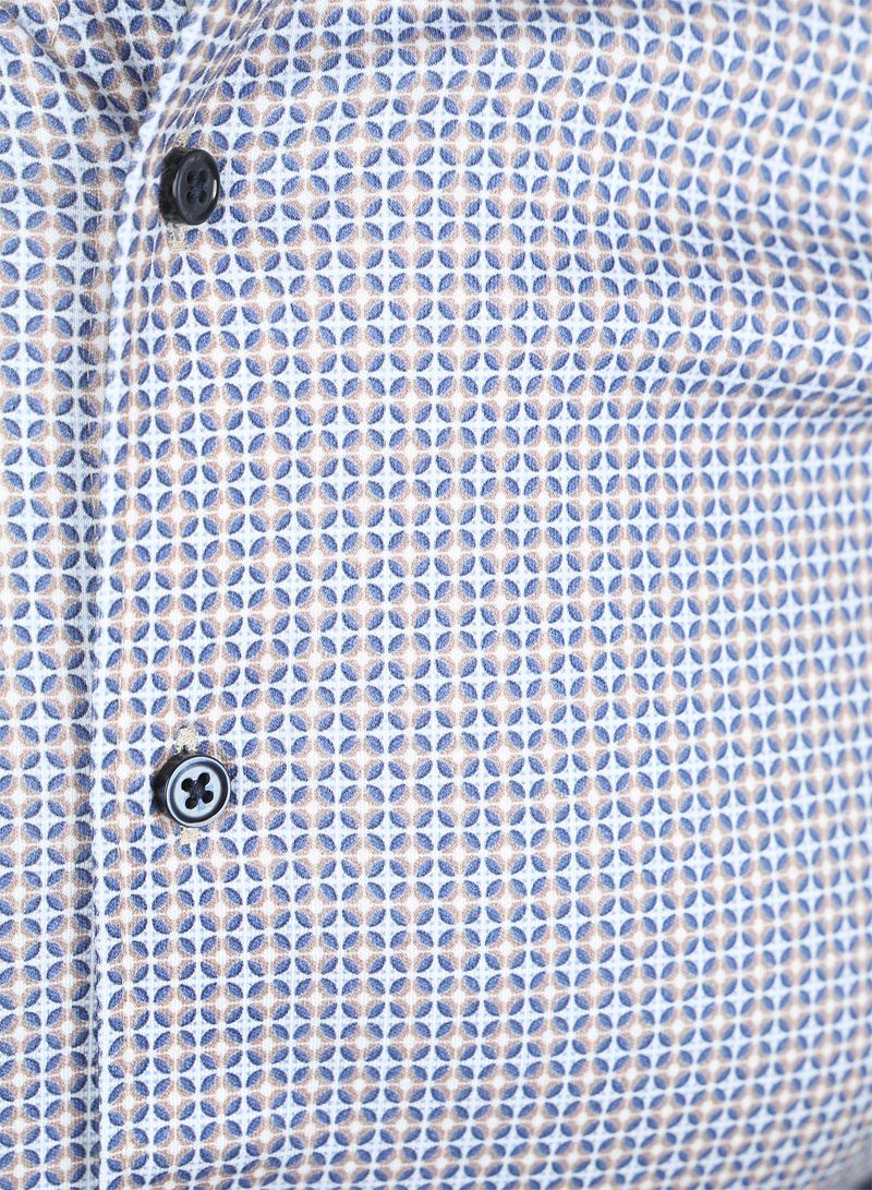 Desoto Overhemd Print Blauw