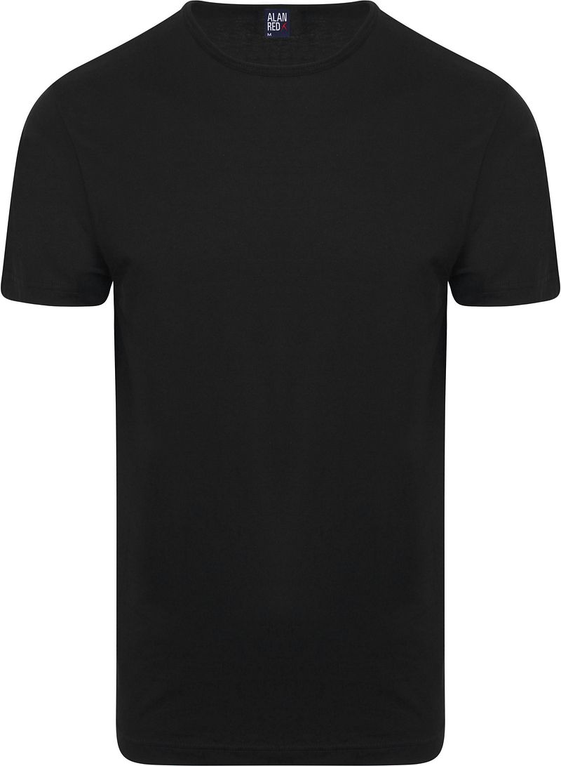 Alan Red Derby O-Ausschnitt T-Shirt Black (2er-Pack) - Größe L günstig online kaufen