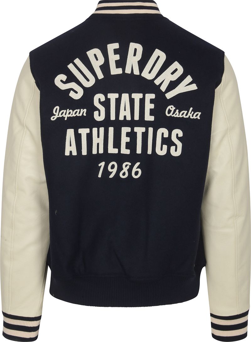 Superdry Varsity Bomberjacke Navy - Größe L günstig online kaufen