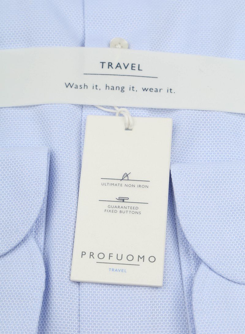 Profuomo Shirt Travel Lichtblauw