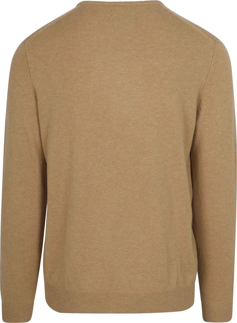 Steppin' Out Pullover V-hals Merinowol Beige